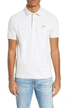 Lacoste Paris Regular Fit Stretch Polo In Alpes Chine