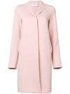 Harris Wharf London Single Breasted Coat In Pink