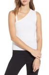 English Factory Asymmetrical Knit Camisole In White