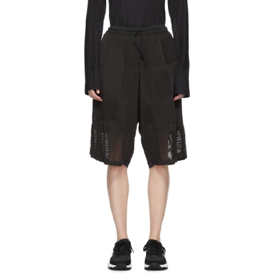 Y-3 High Waisted Knee Length Shorts In Black