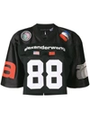 Alexander Wang Cropped American Football Jersey - Black