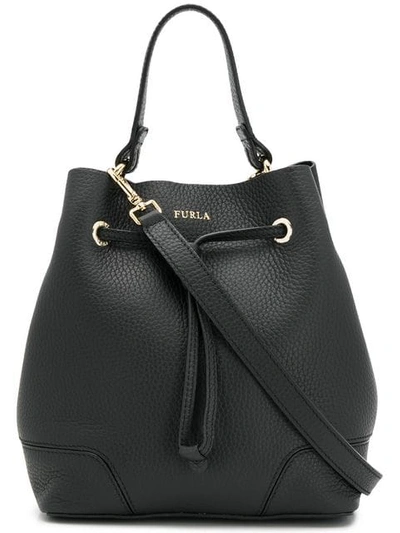 Furla Stacy Bucket Bag In Black