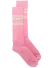 Isabel Marant Knitted Logo Socks - Pink