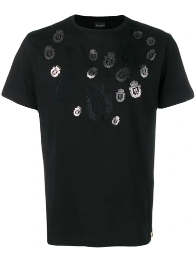 Billionaire Crest Print T-shirt In Black