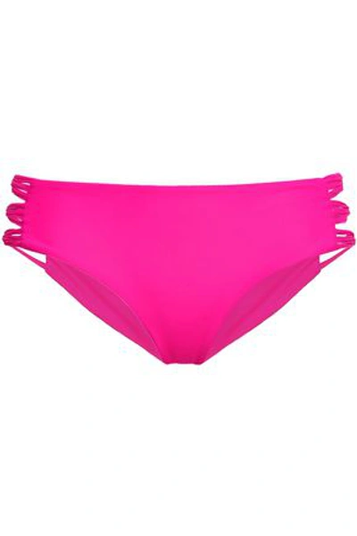 Mikoh Woman Cutout Bikini Briefs Bright Pink