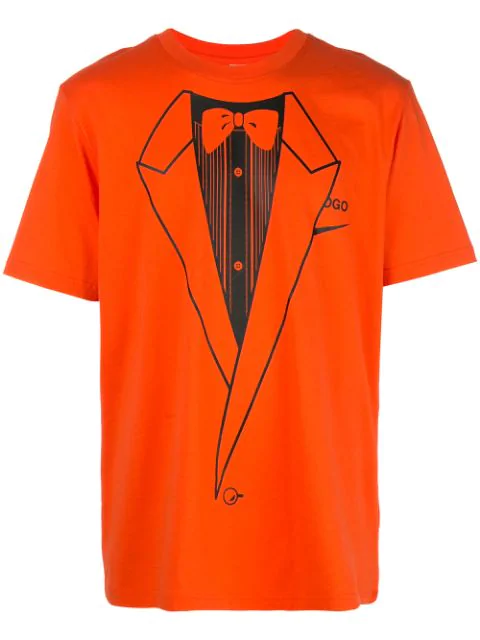 nike off white t shirt orange