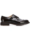 Church's Men's Classic Leather Formal Shoes Slip On Monk Strap Wadebridge In Black