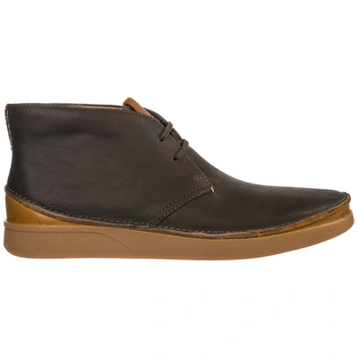 Clarks Men's Suede Desert Boots Lace Up Ankle Boots Oakland In Brown