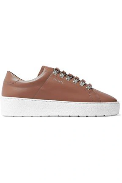 Axel Arigato Leather Platform Sneakers In Light Brown