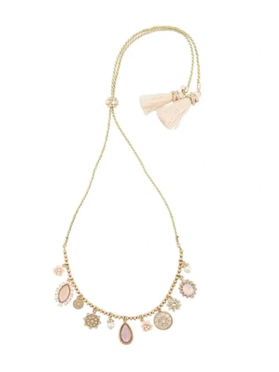 Marchesa Notte Moment In The Sun Charm Necklace In Metallic