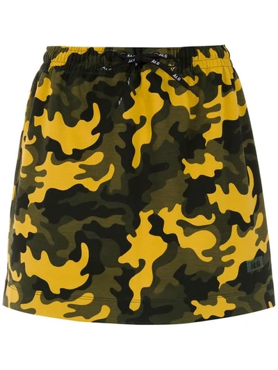 Àlg Camouflage Print Skirt In Yellow