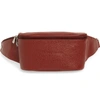 Longchamp Le Foulonne Leather Belt Bag - Brown In Chestnut