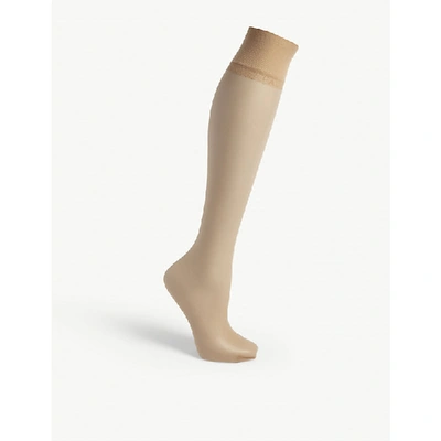 Falke Shelina 12 Denier Knee High Socks In 4169 Powder