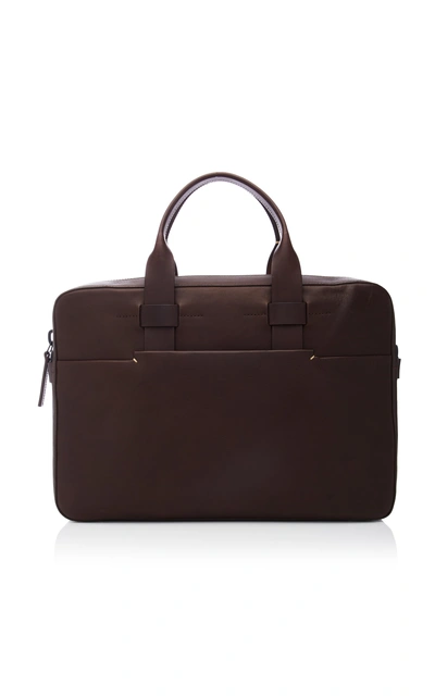 Troubadour Trailblazer Leather Briefcase In Brown