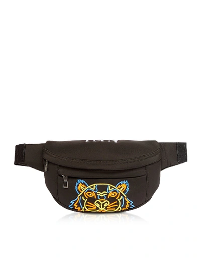 Kenzo Icon Embroidered Belt Bag - Black In 99 Black