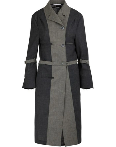 Thom Browne Wool Coat In Dark Grey