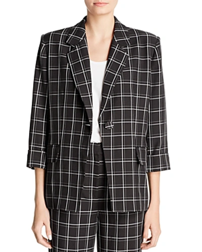 Fame And Partners The Hazel Plaid Blazer - 100% Exclusive In Black/white