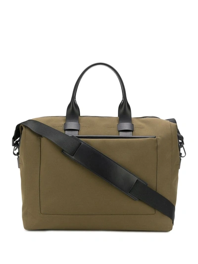Troubadour Top Handle Holdall Bag In Green