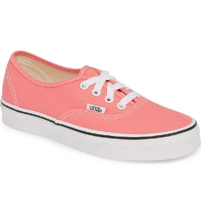 Vans 'authentic' Sneaker In Strawberry Pink/ True White