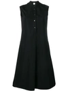 Aspesi Midi Shirt Dress In Black