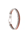 Tod's Braided Bracelet In Red