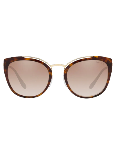 Prada Cat-eye Shaped Sunglasses In Brown