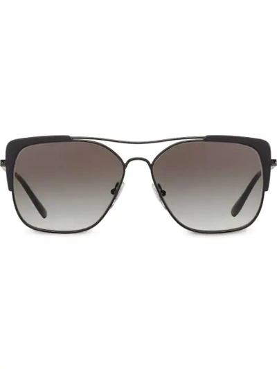 Prada Aviator Frame Sunglasses In Black