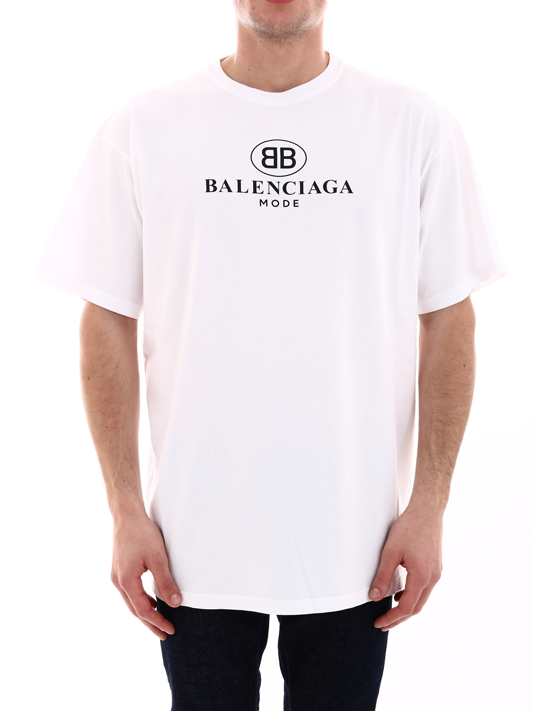 Balenciaga Logo印花t恤 In White | ModeSens