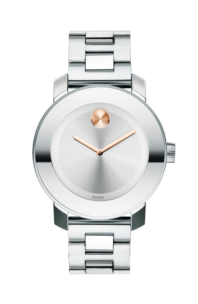 Movado Bold Medium Stainless Steel Watch, 36mm In Silver