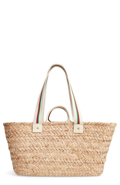 CLARE V LE BIG SAC WOVEN STRAW TOTE HB-TT-LB-100011-NAT