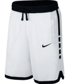Nike Men's Dri-fit Elite Basketball Shorts In White/black