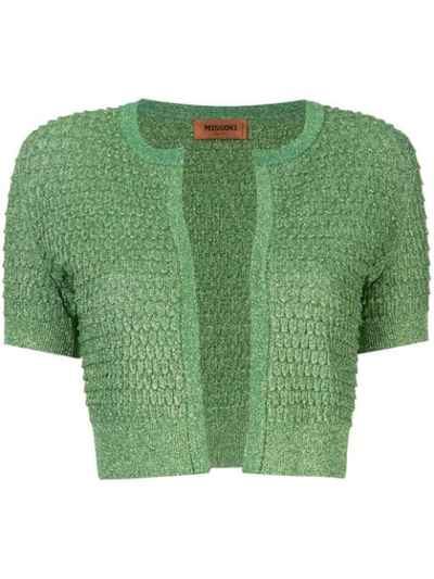 Missoni Small Cardigan In Lurex In Green