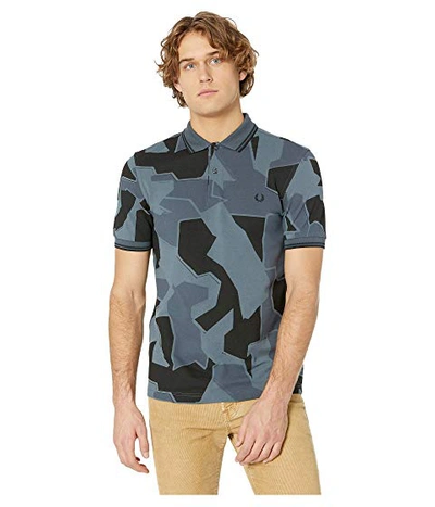 Fred Perry Modern Camouflage-print Pique Slim Fit Polo Shirt In Airforce Camo
