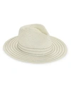 Rag & Bone Packable Straw Fedora In Ivory