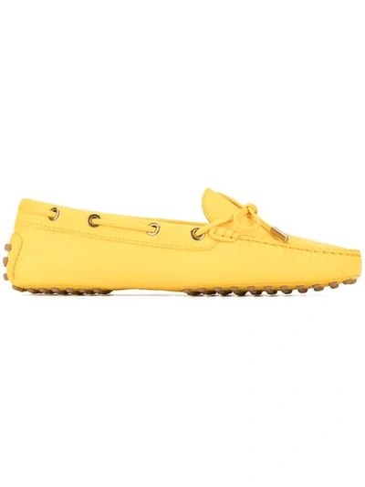 Tod's Gommino Loafers In Yellow