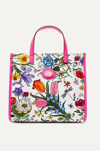gucci flora tote bag