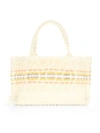 Antonello Tedde Medium Signature Rombi Diamond Knit Tote Bag In Cream