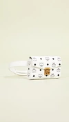 Mcm Small Patricia Visetos Leather Belt Bag In White