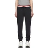 Moncler Tapered Loopback Cotton-jersey Sweatpants In Blue