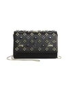 Christian Louboutin Paloma Fold-over Embellished Clutch Bag In Black/mult