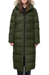 Canada Goose Mystique Down Parka With Genuine Coyote Fur Trim In Military Green