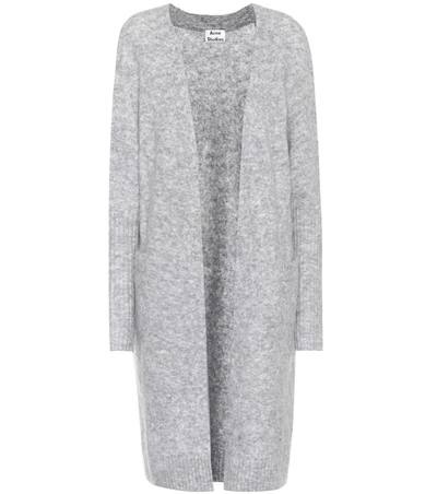 Acne Studios Raya Mohair And Wool-blend Cardigan In Grey