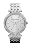 Michael Kors Women's Darci Stainless Steel Bracelet Watch 39mm Mk3190 In Silver