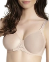 Simone Perele Caresse 3d Plunge Lace Underwire Bra In Blush