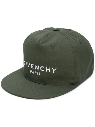 Givenchy Logo Cotton Baseball Cap In Khaki