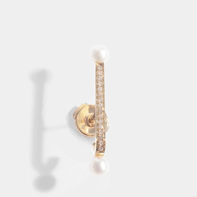 Anissa Kermiche | Barre Perle Mono Earring