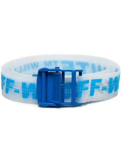 Off-white Blue Translucent Rubber Industrial Belt | ModeSens