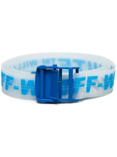 Off-white Blue Translucent Rubber Industrial Belt In 9830 Blue