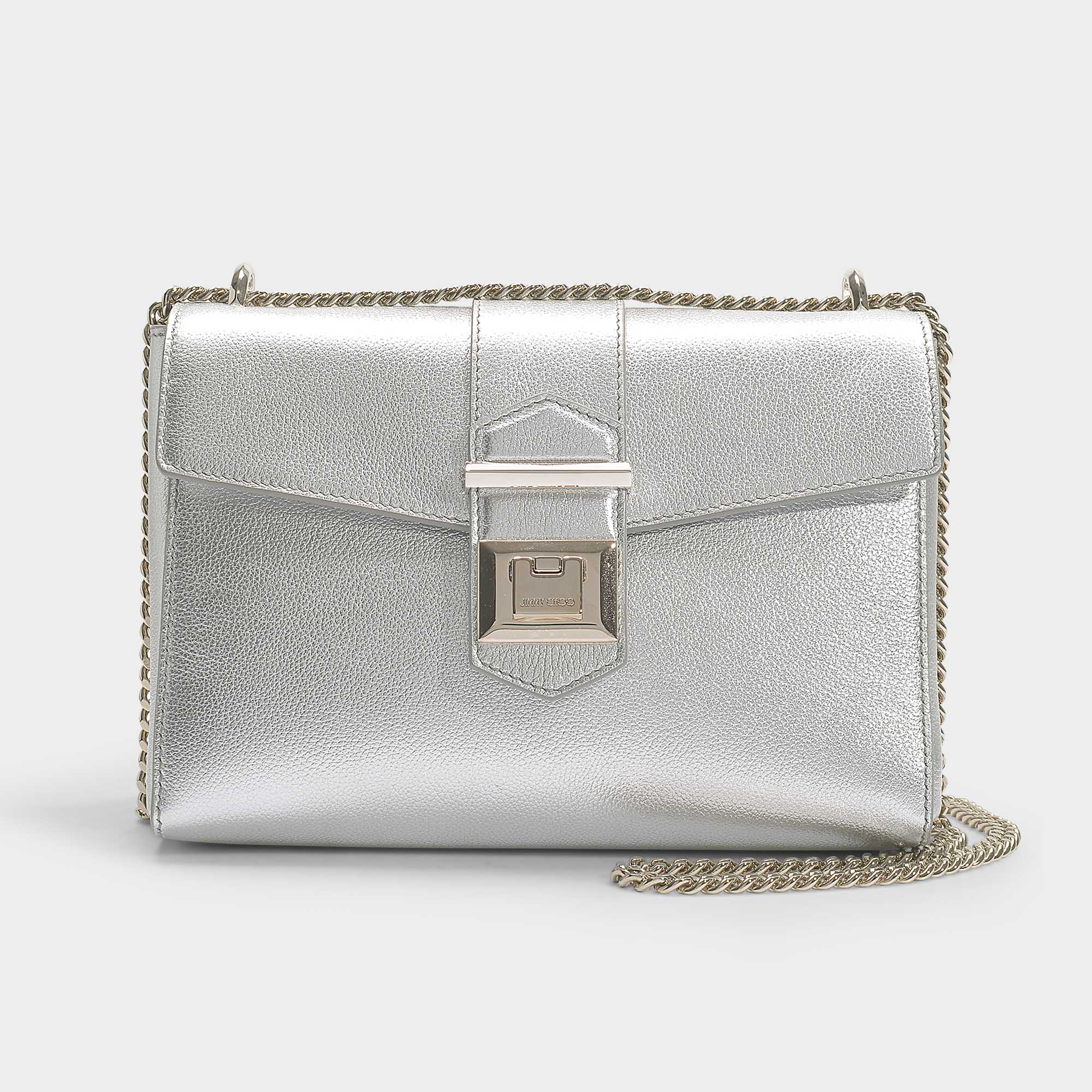 silver jimmy choo bag
