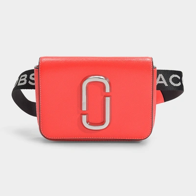 Marc Jacobs Hip Shot Fluoro Belt Bag In Hot Pink Leather With